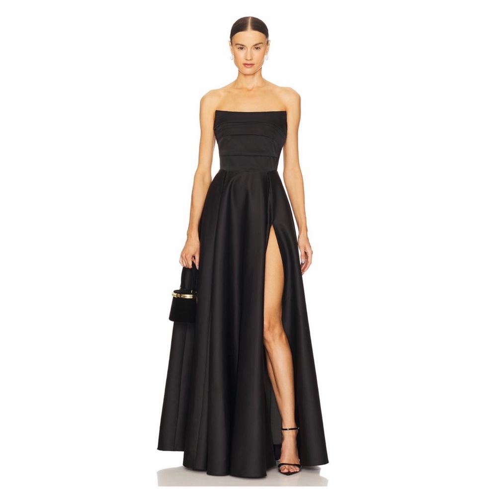 SAU LEE x REVOLVE Heidi Gown in Black ; Size 8